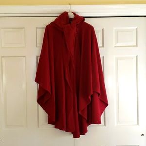 Red hooded cape
